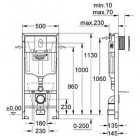 Инсталляция Grohe Rapid SL 38929SH0 с кнопкой смыва