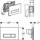 Кнопка Geberit DuoFresh Sigma 40 115.600.SI.1