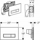 Кнопка Geberit DuoFresh Sigma 40 115.600.SQ.1