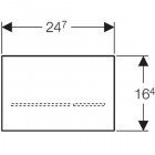 Кнопка Geberit Sigma 80 116.090.SM.1