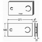 Кнопка Viega Visign for More 100, 8352.1 597436