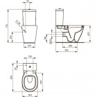 Унитаз Ideal Standard Connect Cube E803701+ бачок E797001