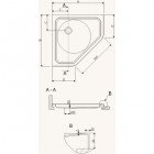 Акриловый поддон Sanplast BPK/EXa 90x90x6