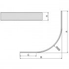 Экран алюминиевый Sanplast OBP-M/FREE 80x80x8