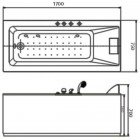 Ванна акриловая Appollo Bering ABR214L (AT-9012L)