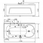 Ванна акриловая Appollo АТ-0941 с г/м